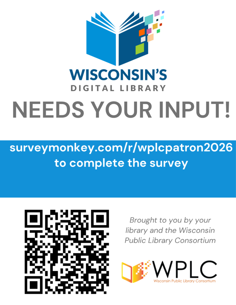flyer for patron survey. contact library for details